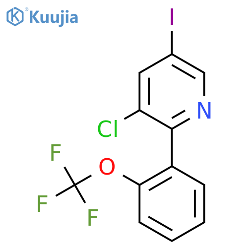 3-Chloro-5-iodo-2-(2-(trifluoromethoxy)phenyl)pyridine structure