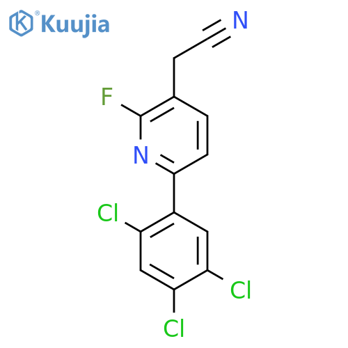 2-Fluoro-6-(2,4,5-trichlorophenyl)pyridine-3-acetonitrile structure