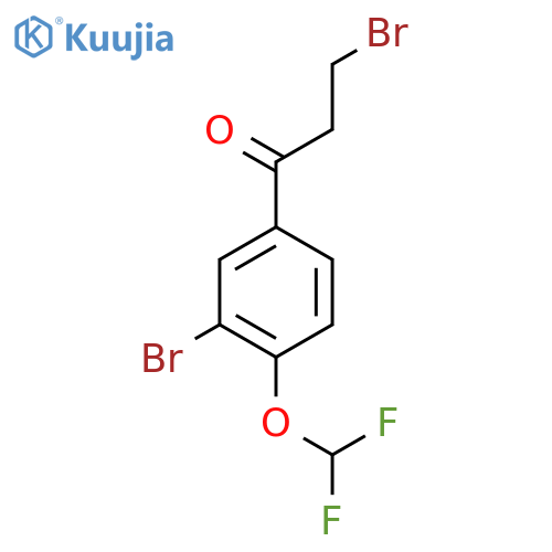 3,3'-Dibromo-4'-(difluoromethoxy)propiophenone structure