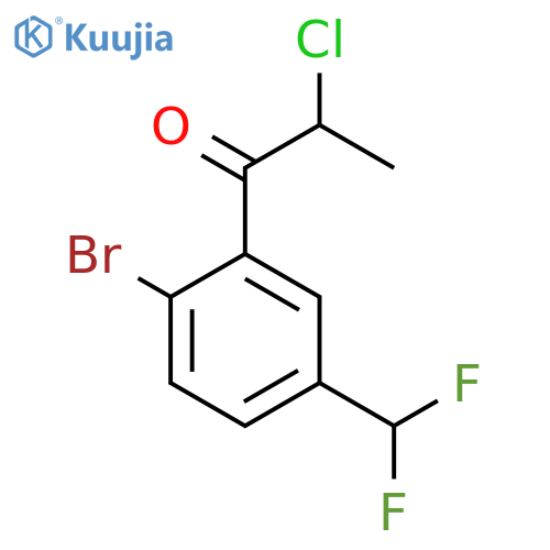 2'-Bromo-2-chloro-5'-(difluoromethyl)propiophenone structure