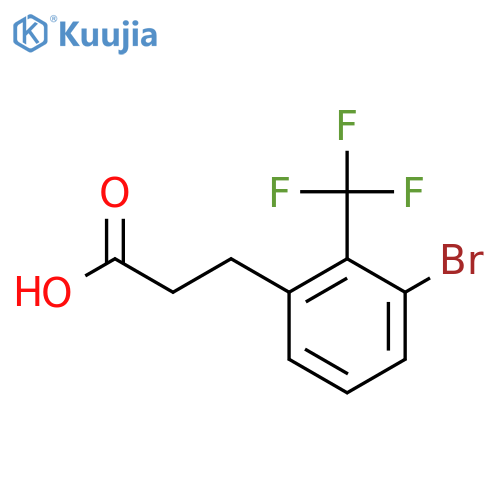 3-(3'-Bromo-2'-(trifluoromethyl)phenyl)propionic acid structure