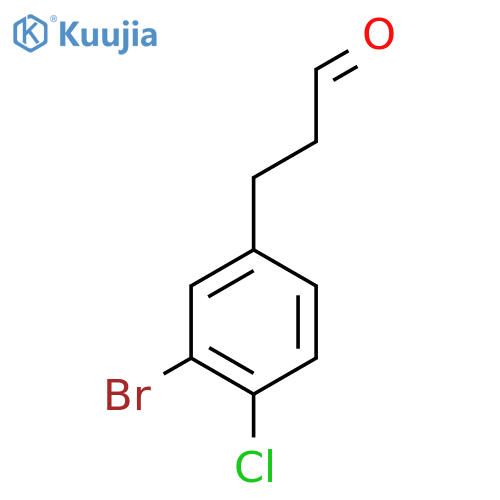 3-(3-bromo-4-chlorophenyl)propanal structure