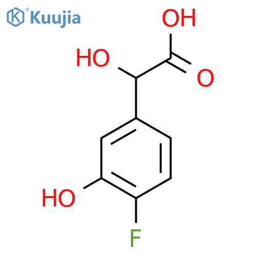 4-Fluoro-3-hydroxymandelic acid structure