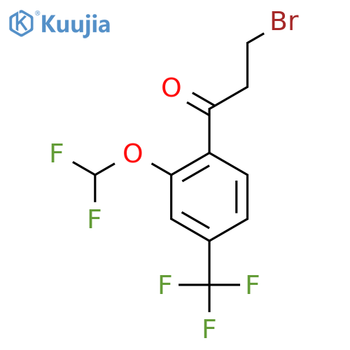 3-Bromo-2'-(difluoromethoxy)-4'-(trifluoromethyl)propiophenone structure