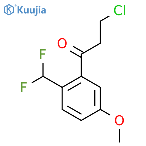 3-Chloro-2'-(difluoromethyl)-5'-methoxypropiophenone structure