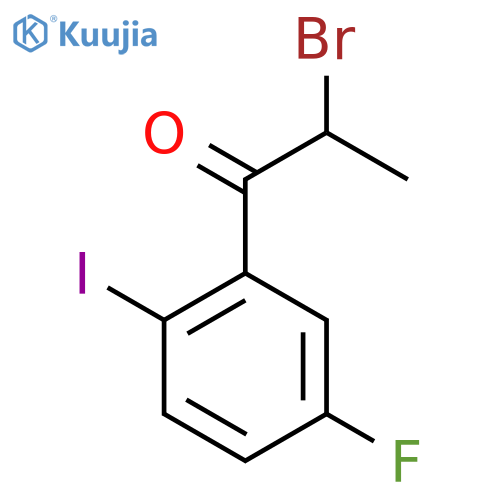 2-Bromo-5'-fluoro-2'-iodopropiophenone structure