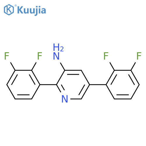 3-Amino-2,5-bis(2,3-difluorophenyl)pyridine structure