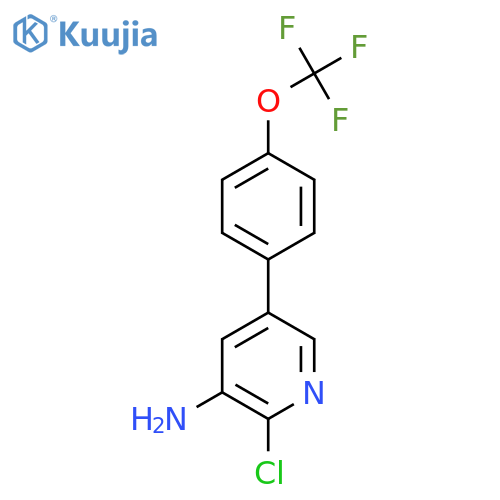 3-Amino-2-chloro-5-(4-(trifluoromethoxy)phenyl)pyridine structure