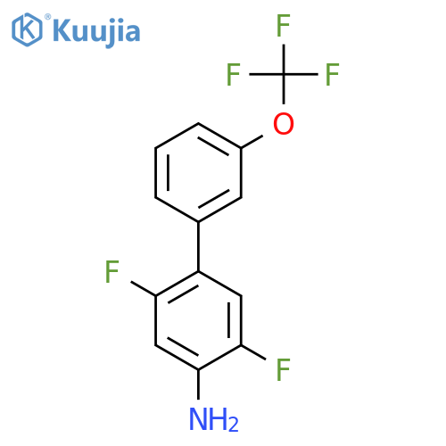 4-Amino-2,5-difluoro-3'-(trifluoromethoxy)biphenyl structure