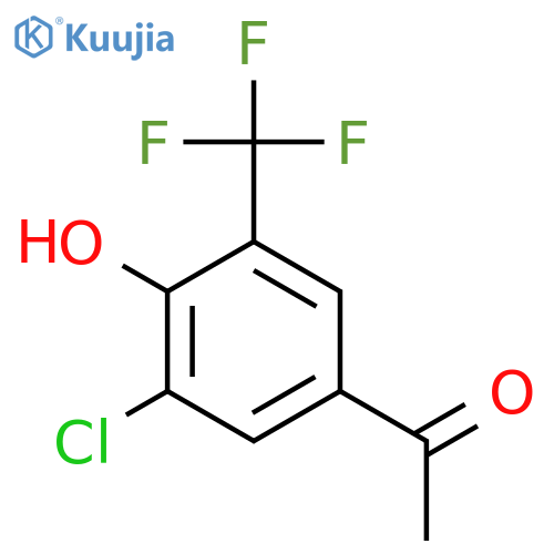 3'-Chloro-4'-hydroxy-5'-(trifluoromethyl)acetophenone structure