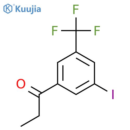 3'-Iodo-5'-(trifluoromethyl)propiophenone structure