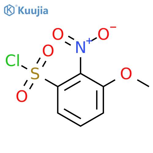 3-methoxy-2-nitrobenzene-1-sulfonyl chloride structure
