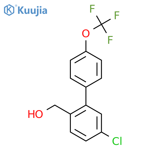 5-Chloro-4'-(trifluoromethoxy)biphenyl-2-methanol structure