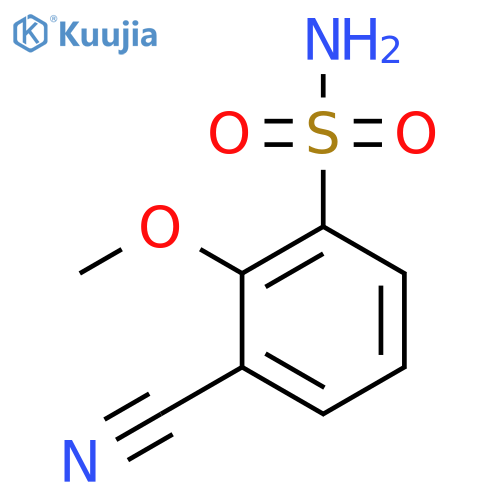 3-Cyano-2-methoxybenzenesulfonamide structure