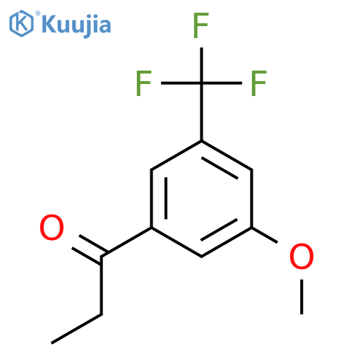 3'-Methoxy-5'-(trifluoromethyl)propiophenone structure