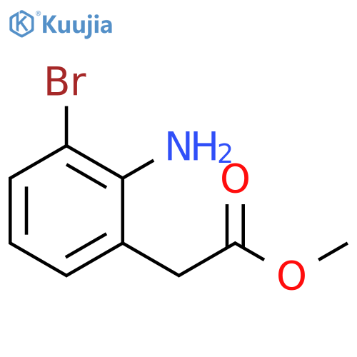 methyl 2-(2-amino-3-bromophenyl)acetate structure