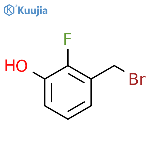 2-Fluoro-3-hydroxybenzyl bromide structure