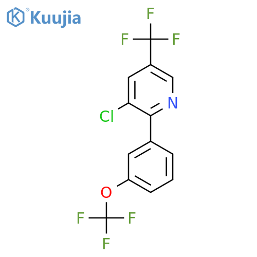 3-Chloro-2-(3-(trifluoromethoxy)phenyl)-5-(trifluoromethyl)pyridine structure