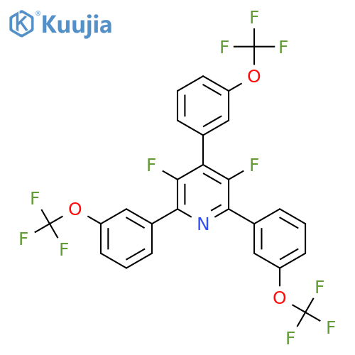3,5-Difluoro-2,4,6-tris(3-(trifluoromethoxy)phenyl)pyridine structure
