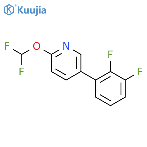 2-(Difluoromethoxy)-5-(2,3-difluorophenyl)pyridine structure