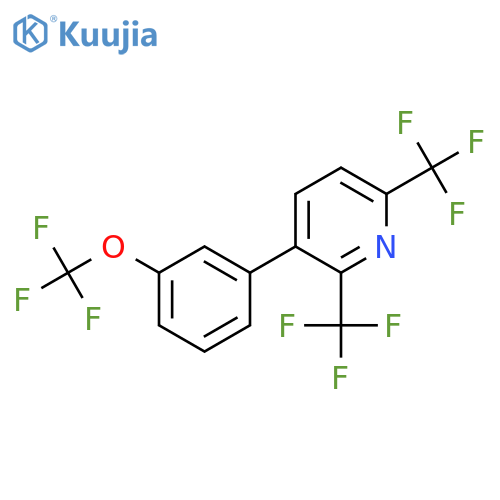 2,6-Bis(trifluoromethyl)-3-(3-(trifluoromethoxy)phenyl)pyridine structure