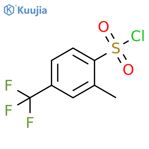 2-methyl-4-(trifluoromethyl)benzene-1-sulfonyl chloride structure