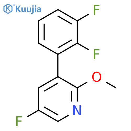 3-(2,3-Difluorophenyl)-5-fluoro-2-methoxypyridine structure