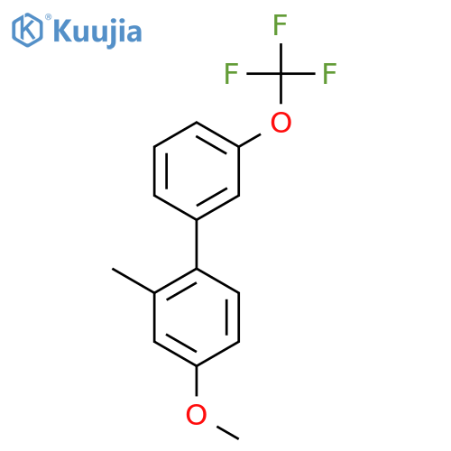 4-Methoxy-2-methyl-3'-(trifluoromethoxy)biphenyl structure