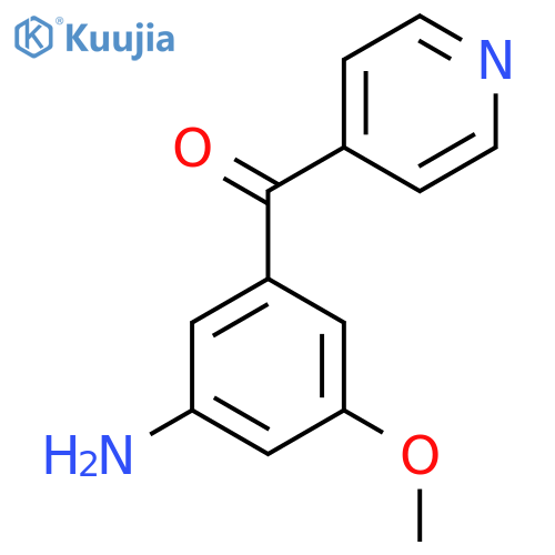 4-(3-Amino-5-methoxybenzoyl)pyridine structure