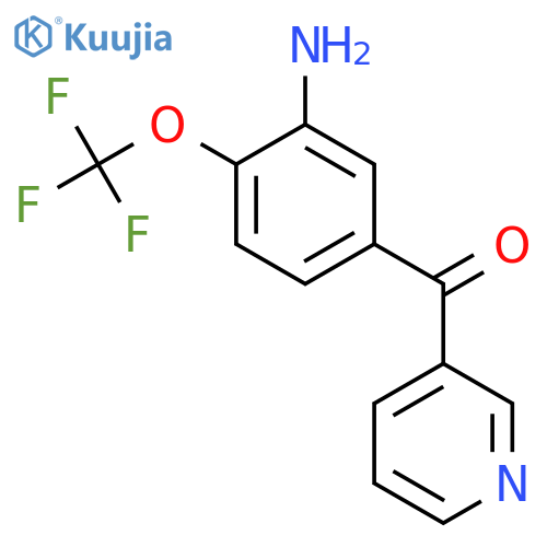 3-(3-Amino-4-(trifluoromethoxy)benzoyl)pyridine structure