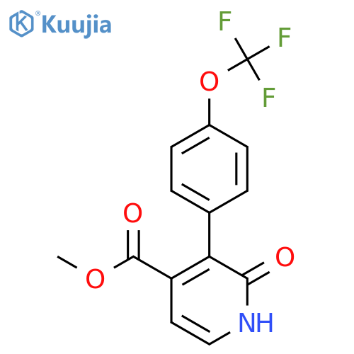 Methyl 2-hydroxy-3-(4-(trifluoromethoxy)phenyl)isonicotinate structure