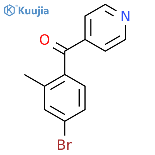 4-(4-Bromo-2-methylbenzoyl)pyridine structure
