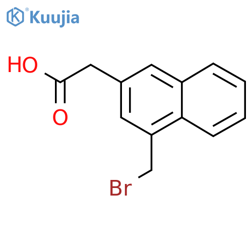 1-(Bromomethyl)naphthalene-3-acetic acid structure