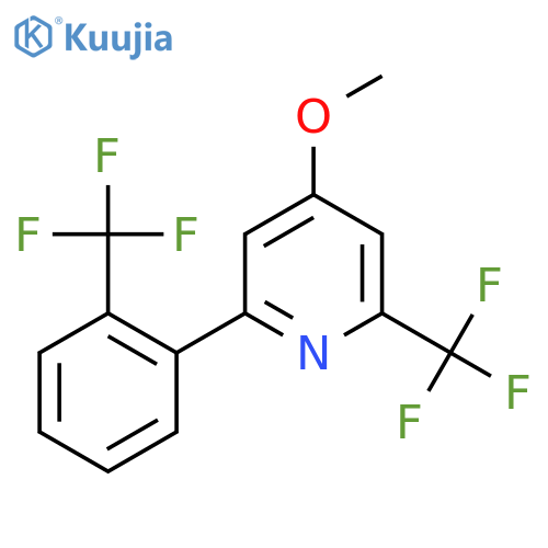 4-Methoxy-2-(trifluoromethyl)-6-(2-(trifluoromethyl)phenyl)pyridine structure