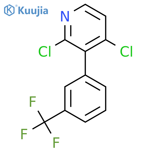 2,4-Dichloro-3-(3-(trifluoromethyl)phenyl)pyridine structure