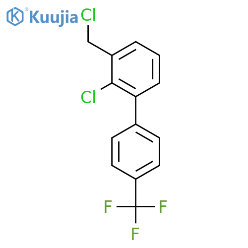 2-Chloro-3-chloromethyl-4'-(trifluoromethyl)biphenyl structure