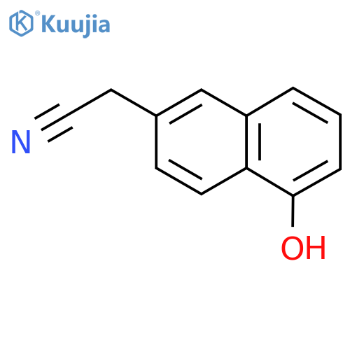 2-(5-Hydroxynaphthalen-2-yl)acetonitrile structure