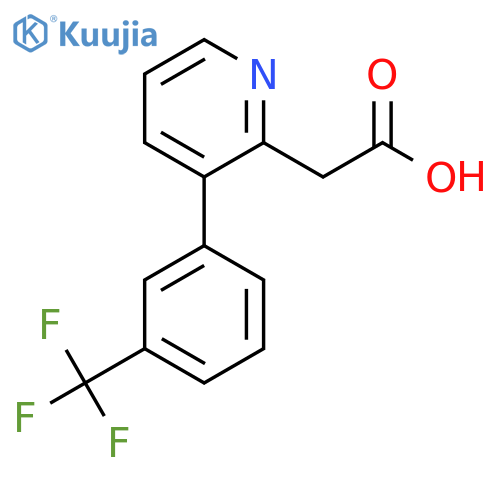 3-(3-(Trifluoromethyl)phenyl)pyridine-2-acetic acid structure