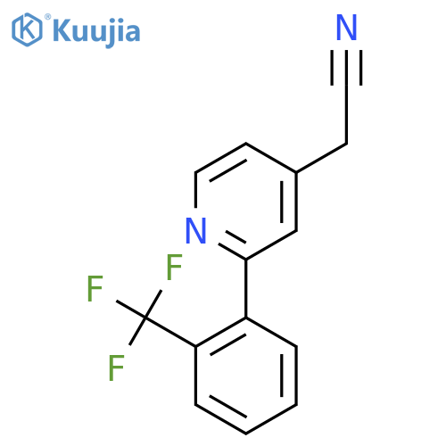 2-(2-(Trifluoromethyl)phenyl)pyridine-4-acetonitrile structure