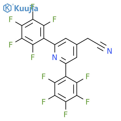 2,6-Bis(perfluorophenyl)pyridine-4-acetonitrile structure