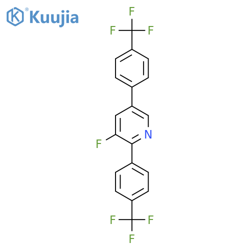 2,5-Bis(4-(trifluoromethyl)phenyl)-3-fluoropyridine structure