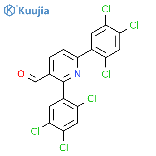 2,6-Bis(2,4,5-trichlorophenyl)nicotinaldehyde structure