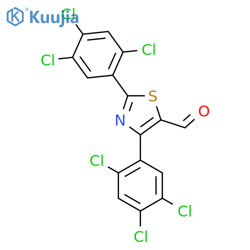 2,4-Bis(2,4,5-trichlorophenyl)thiazole-5-carboxaldehyde structure