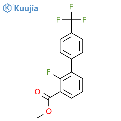 2-Fluoro-4'-(trifluoromethyl)biphenyl-3-carboxylic acid methyl ester structure