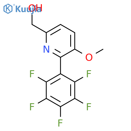 3-Methoxy-2-(perfluorophenyl)pyridine-6-methanol structure