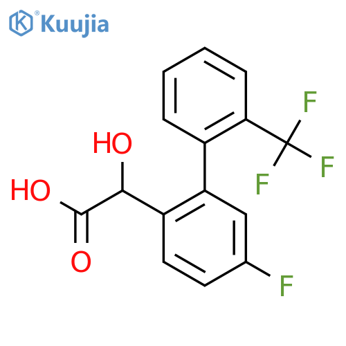 (5-Fluoro-2'-(trifluoromethyl)biphenyl-2-yl)-hydroxyacetic acid structure