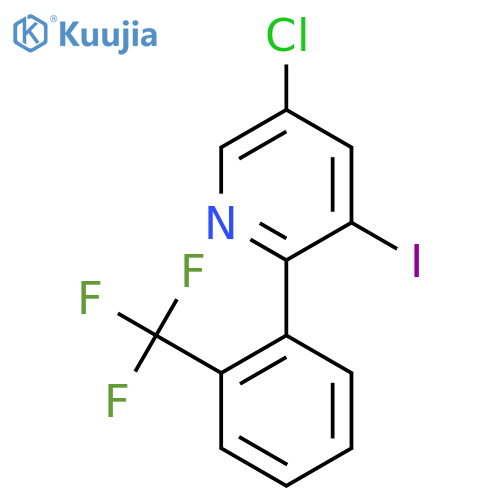 5-Chloro-3-iodo-2-(2-(trifluoromethyl)phenyl)pyridine structure