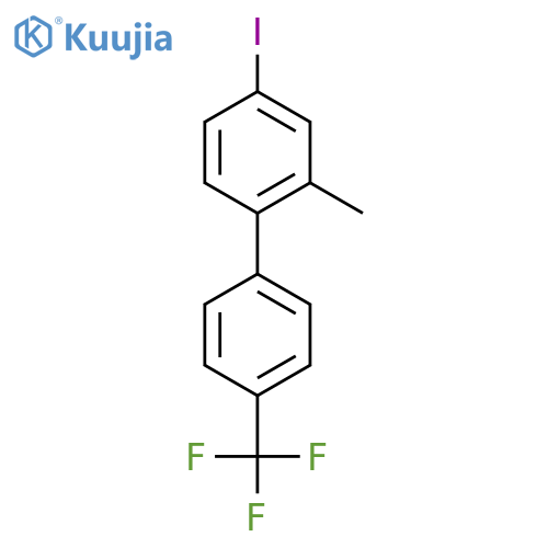 4-Iodo-2-methyl-4'-(trifluoromethyl)biphenyl structure