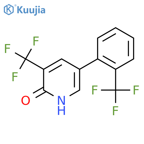 2-Hydroxy-3-(trifluoromethyl)-5-(2-(trifluoromethyl)phenyl)pyridine structure