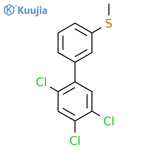 3'-Methylsulfanyl-2,4,5-trichlorobiphenyl structure